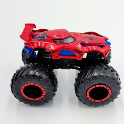 Masinuta Monster Jam Monster Truck Spider-Man Hot Wheels scara 1:64