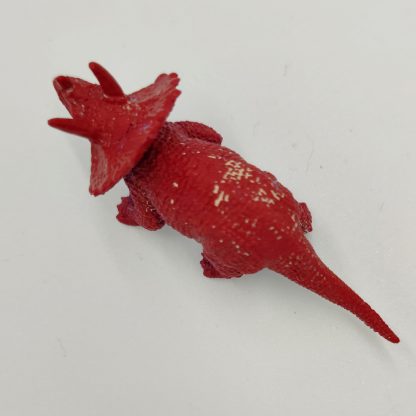 Dinozaur Pentaceraptos roșu din plastic - figurină animale preistorice Jurassic - imagine 4