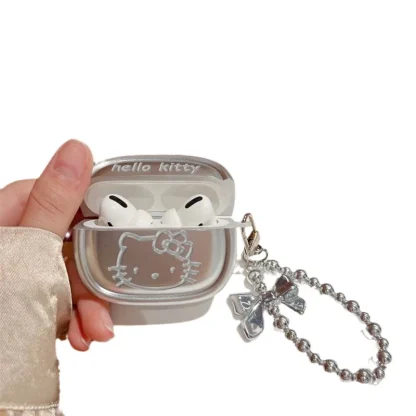 Kawaii Sanrio Headphone Case Hello Kittys Accessories Cute Cartoon Anime Apply Airpods 23Pro Protective Cover Toys for Girl Gift - imagine 2