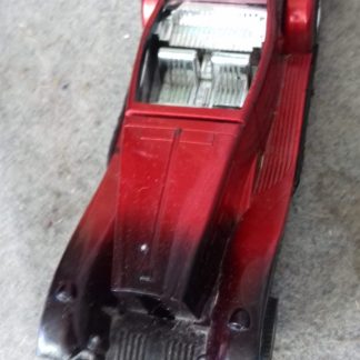 Hot Wheels 1978 Classic Convertible – Red & Black Super Speed Roadster with Retro White Wall Tires!
