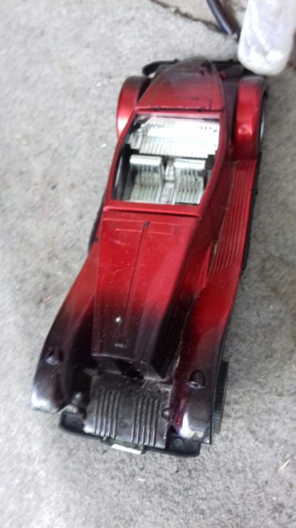 Hot Wheels 1978 Classic Convertible – Red & Black Super Speed Roadster with Retro White Wall Tires!
