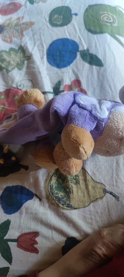 🟣 Cute Purple Plush Cow – Pencil Case with Zipper - imagine 3