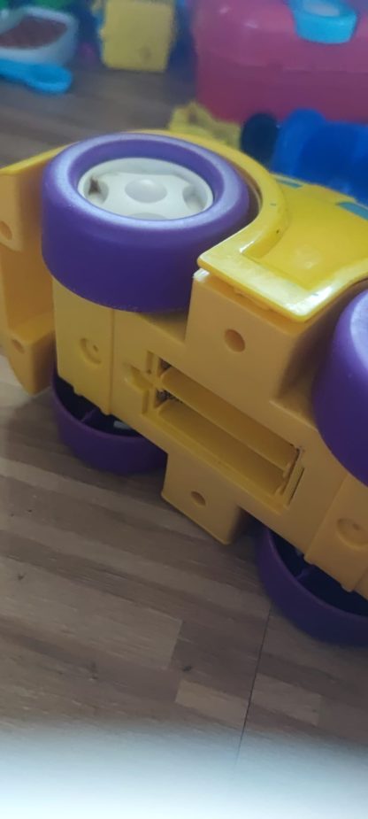 🟡 Baby Yellow Car – Safe Plastic Toy for Infants - imagine 2
