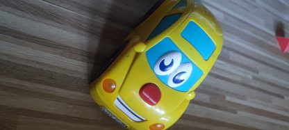 🟡 Baby Yellow Car – Safe Plastic Toy for Infants