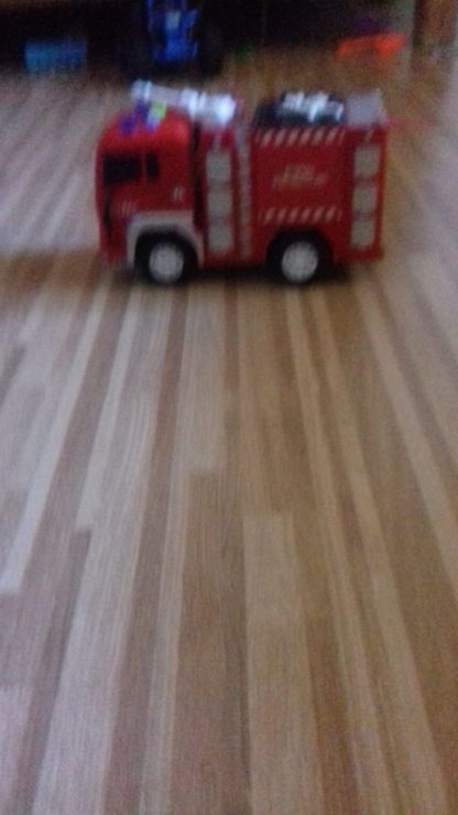 Red Fire Truck Toy – Emergency Rescue Vehicle for Kids - imagine 2