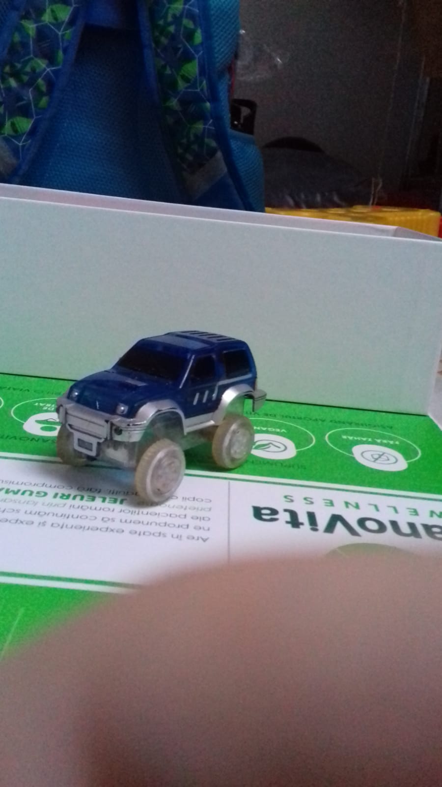 Blue Toy Off-Road Car